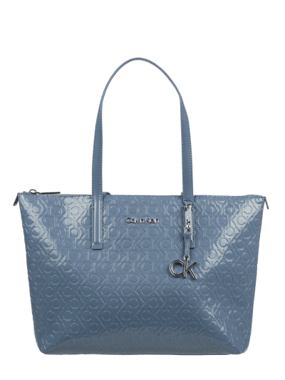 CK Calvin Klein Shopper mit Logo-Muster  Hellblau 1