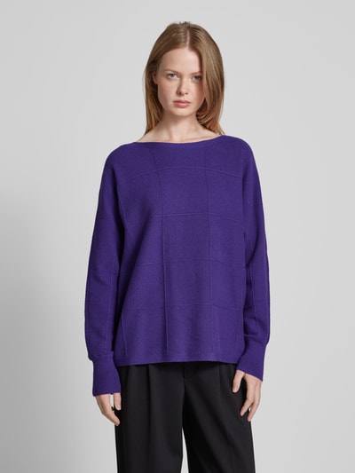 Betty Barclay Wollpullover mit Strukturmuster Lila 4