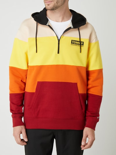 Tommy Jeans Hoodie met blokstrepen Rood - 4