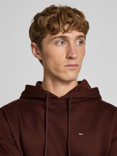 Tommy Jeans Bluza z kapturem o kroju regular fit z mieszanki bawełny Ciemnobrązowy 3