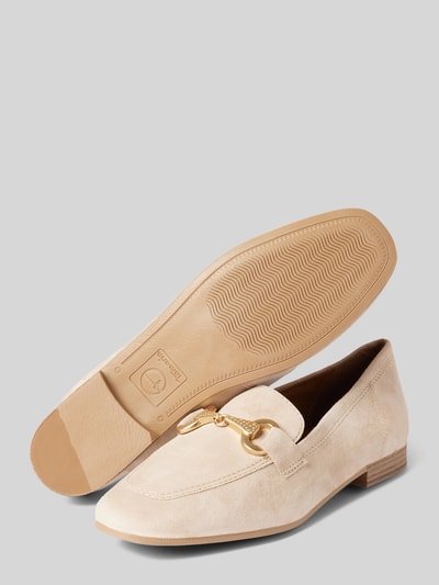 Tamaris Tassel-Loafer aus echtem Leder Sand 3