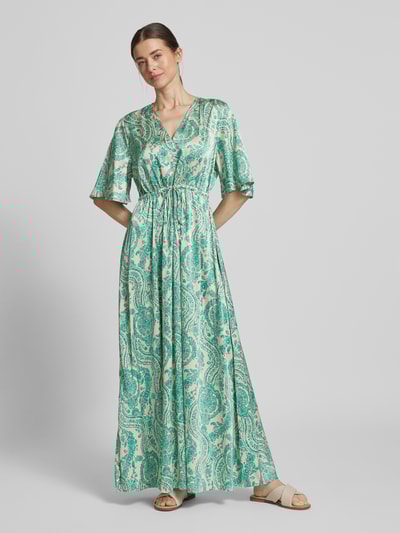 B.Young Maxikleid mit V-Ausschnitt Modell 'Farinela' Lind 4
