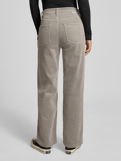 Marc O'Polo Denim Wide Leg Cordhose aus Baumwoll-Mix Hellgrau 5