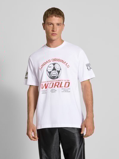 adidas Originals T-shirt met ronde hals Wit - 4