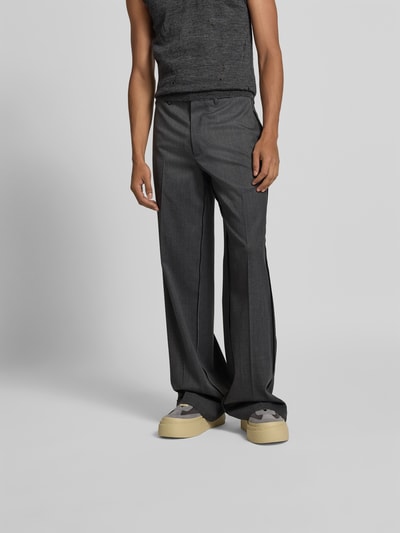 MM6 Maison Margiela Stoffhose mit Schurwoll-Anteil Anthrazit 4