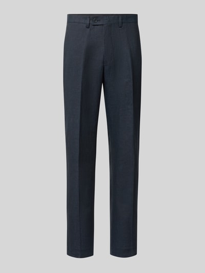 Christian Berg Men Leinenhose mit Gesäßtaschen Dunkelblau 2