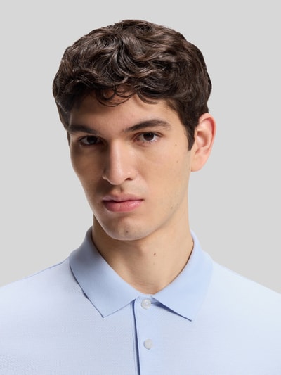 BOSS Regular Fit Poloshirt aus reiner Baumwolle Modell 'H-PARLAY 102' Bleu 3