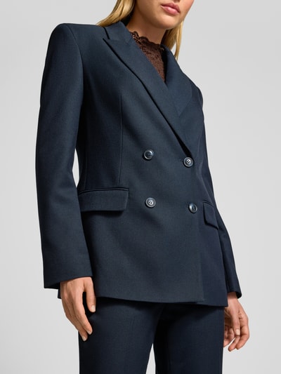 Jake*s Collection Regular Fit Blazer mit Viskose-Anteil und doppelter Knopfleiste Dunkelblau 3