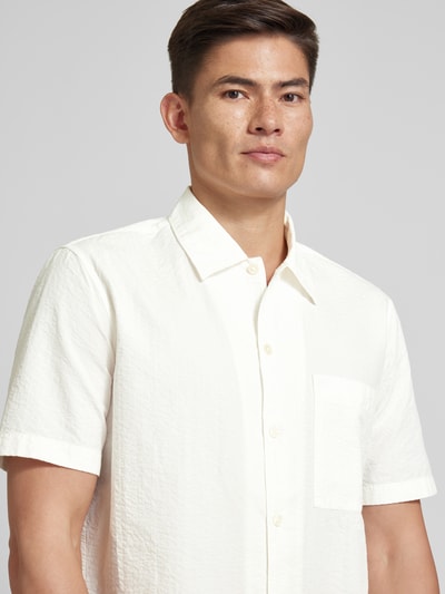 Marc O'Polo Koszula casualowa o kroju regular fit z kieszenią na piersi Biały 3