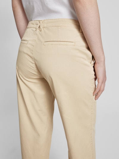 OPUS PANTS Straight leg broek met steekzakken, model 'Lisana base' Beige - 3