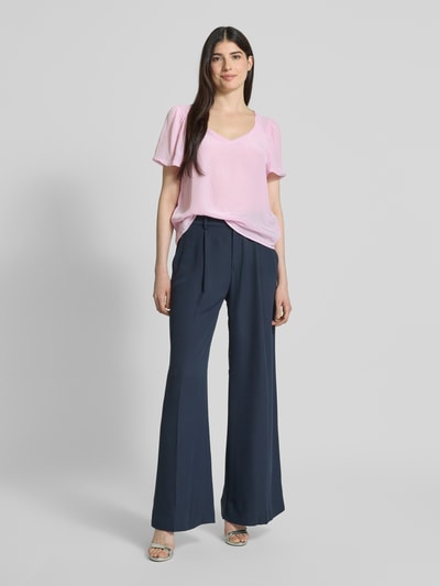 Marc Cain Blusenshirt mit V-Ausschnitt Pink 1