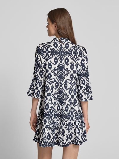 Vero Moda Mini-Tunikakleid aus reiner Viskose Modell 'EASY JOY' Marine 5