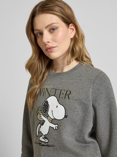 G&C Sweatshirt met Peanuts®-print Antraciet gemêleerd - 3