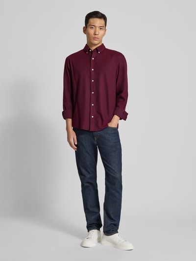 MCNEAL Vrijetijdsoverhemd met knoopsluiting Bordeaux - 1