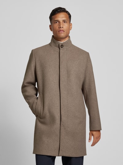 Jack & Jones Premium Lange jas van wolmix, model 'WILSON' Beige - 4