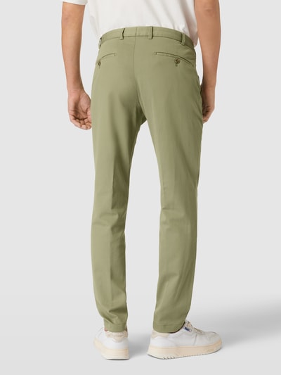 Hiltl Stoffen broek met achterzakken, model 'Tourist 2.0' Lichtgroen - 5