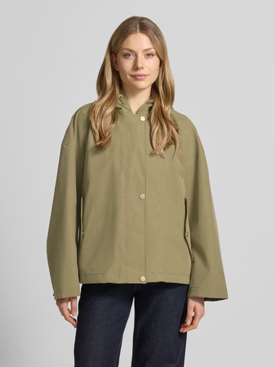 g-lab Jacke mit Kapuze und versiegelten Nähten Modell 'ELLE' Oliv 4