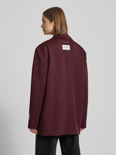 Karo Kauer Relaxed Fit Blazer mit Reverskragen Pflaume 5