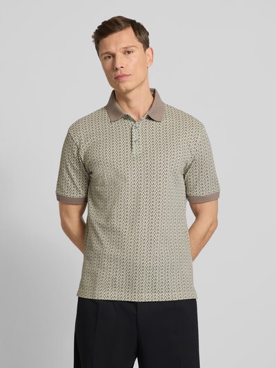 ARMANI EXCHANGE Poloshirt met korte knoopsluiting Taupe - 4