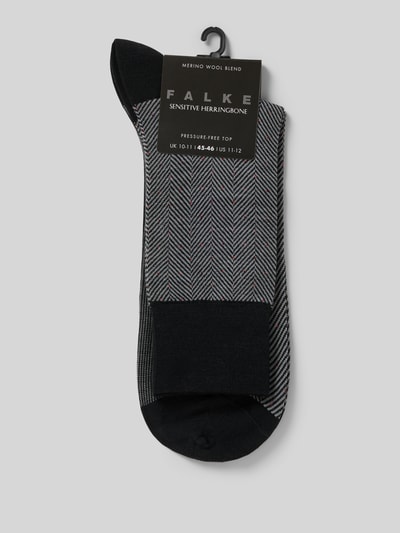 FALKE Socken mit Label-Print Black 3