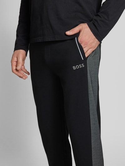 BOSS Sweatpants mit Label-Stitching Black 3