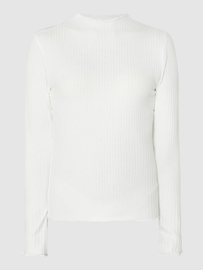 Only Longsleeve mit Rippenstruktur Modell 'Emma' Offwhite 2