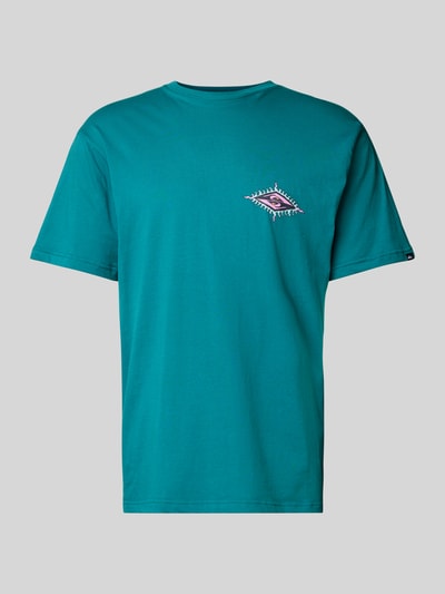Quiksilver T-shirt met labelprint Groen - 2