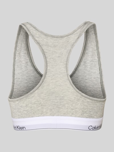 Calvin Klein Underwear Biustonosz typu bralette z paskiem z logo Jasnoszary 3