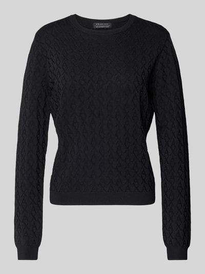 ARMANI EXCHANGE Strickpullover mit Strukturmuster Black 2