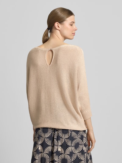 MORE & MORE Strickpullover mit 3/4-Arm Beige 5