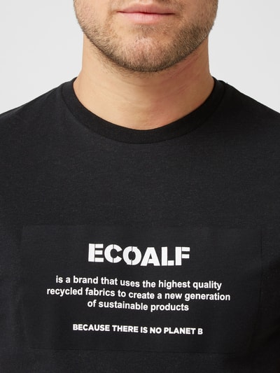 ECOALF T-shirt z bawełny z recyklingu  Czarny 3