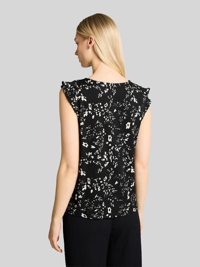Tom Tailor Denim Loose Fit Top in Crinkle-Optik Black 5