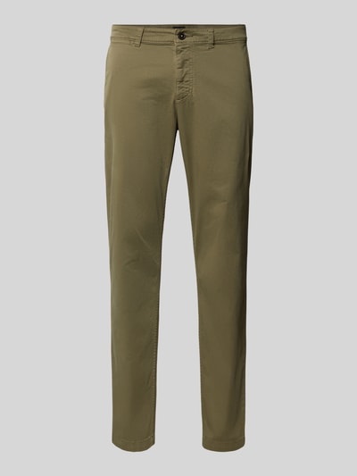 BOSS Orange Regular Fit Chino aus Baumwoll-Mix Oliv 2