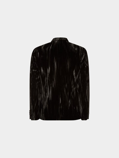 Saint Laurent Sakko mit Crash-Samt Black 2