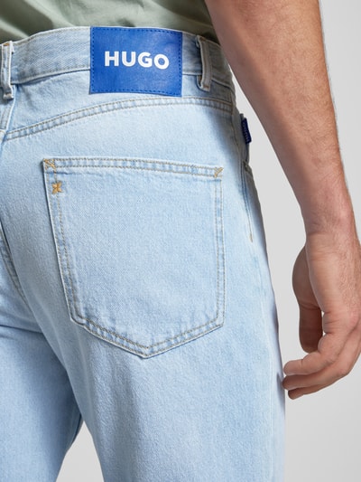 Hugo Blue Regular Fit Jeans im 5-Pocket-Design Modell 'Jonah' Hellblau 3