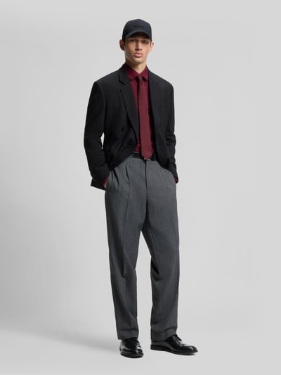 HUGO Buty sznurowane z naturalnej skóry bydlęcej model 'Ginsby_derb_lt' Czarny 1