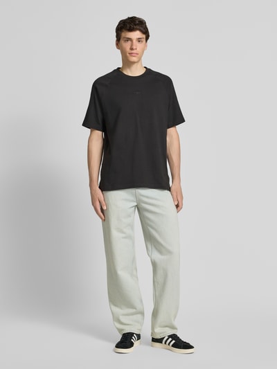 adidas Originals T-shirt met labelstitching Zwart - 1