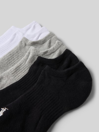 Polo Ralph Lauren Underwear Sneakersokken met labelstitching in een set van 6 paar Lichtgrijs - 2