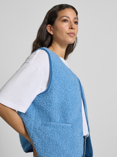 ICHI Kamizelka z listwą na zatrzaski model ‘TINO’ Jasnoniebieski 3