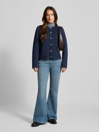 Tommy Hilfiger Kardigan dwustronny o kroju regular fit z mieszanki bawełny Granatowy 1