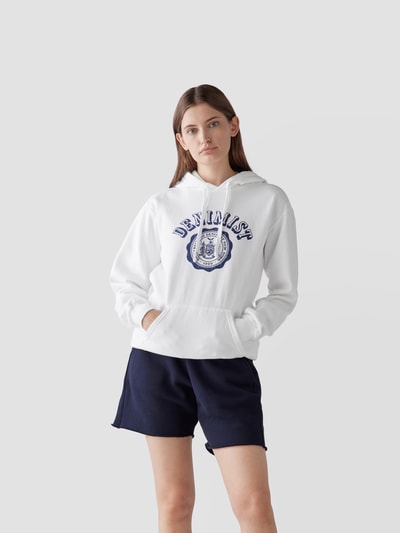 Denimist Hoodie mit Label-Print Weiß 4