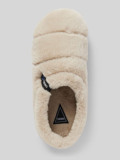 Verbenas Slippers met imitatiebont, model 'YALE GROSETO' Beige - 4