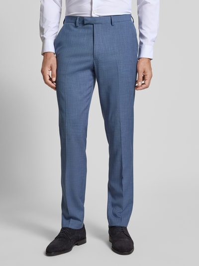 MCNEAL Spodnie do garnituru o kroju slim fit w kant Niebieski 4