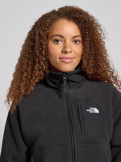 The North Face Fleecejack met opstaande kraag, model 'YUMORI OFF PEAK' Metallic zwart - 3