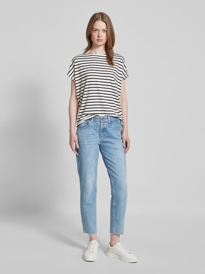 Marc O'Polo Cropped Boyfriend Jeans im Used Look Modell 'THEDA' Hellblau 1