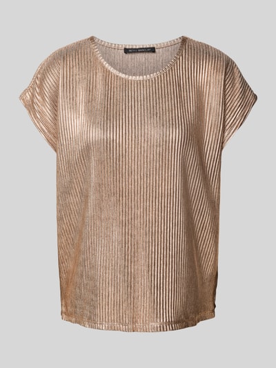 Betty Barclay T-Shirt mit geripptem Rundhalsausschnitt Kupfer 2