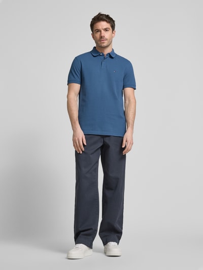 Tommy Hilfiger Regular fit poloshirt met labeldetail Jeansblauw - 1