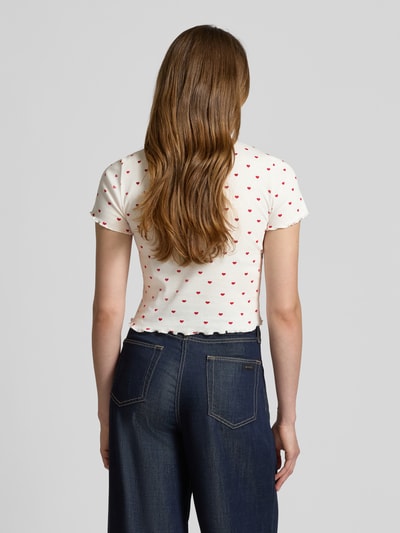 Vero Moda Regular fit T-shirt van katoenmix, model 'HARRY' Wit - 5