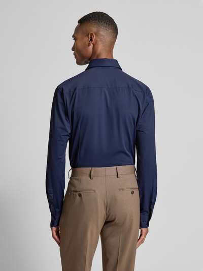 JOOP! Collection Slim fit zakelijk overhemd met knoopsluiting, model 'Pai' Marineblauw - 5