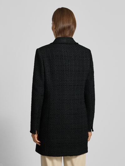 WHITE LABEL Żakiet długi o kroju slim fit z kieszeniami z patką Czarny 5